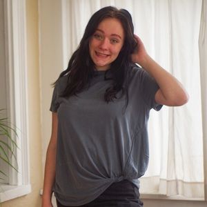 Green Envelope Knotted T